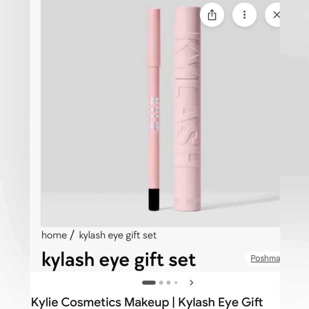 Kylash Eye Gift Set Black Mascara, Shimmery Black Eyeliner